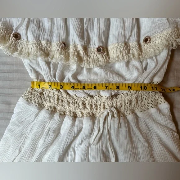 Ocean Drive Clothing Co.•mini tube dress•large•100% rayon•fringe/tassel/mirror - Picture 5 of 16